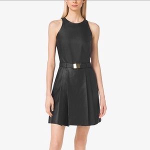 BNWT Michael Kors Black Leather Dress size 6